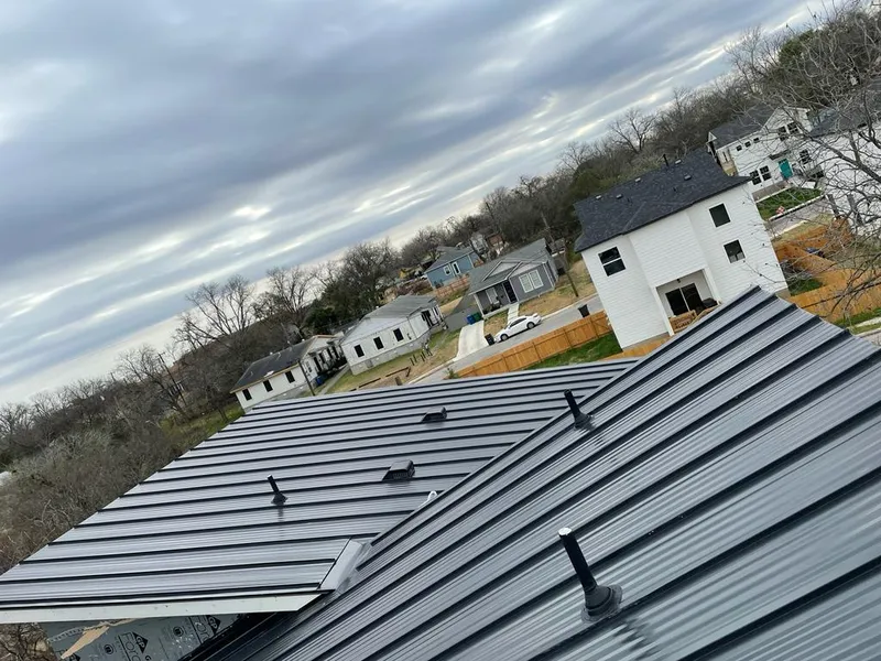Standing seam metal roof panels with vents for Skylight Repair in La Crosse